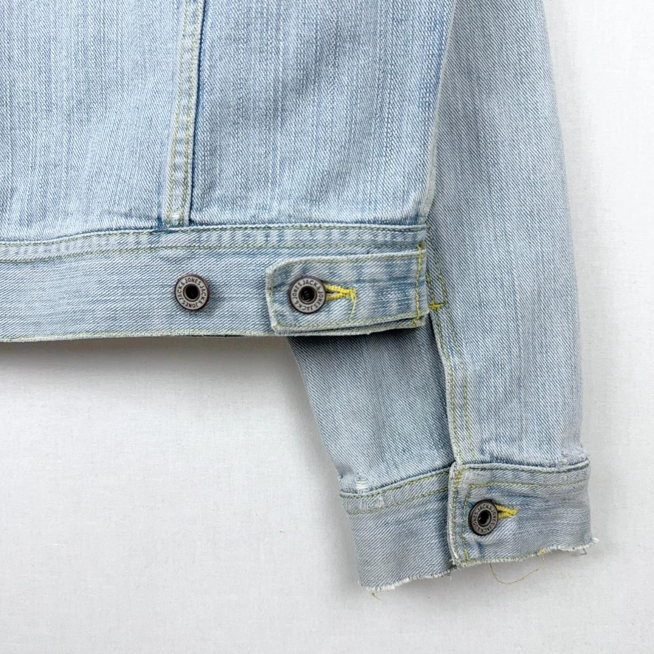 Jack & Jones Chaqueta de Denim Vintage Wash Talla L Azul Claro con Bolsillos en Contraste – photo 5